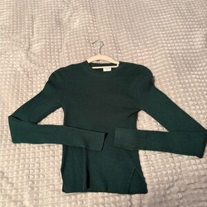 Abercrombie & Fitch Forest Green Long Sleeve Top